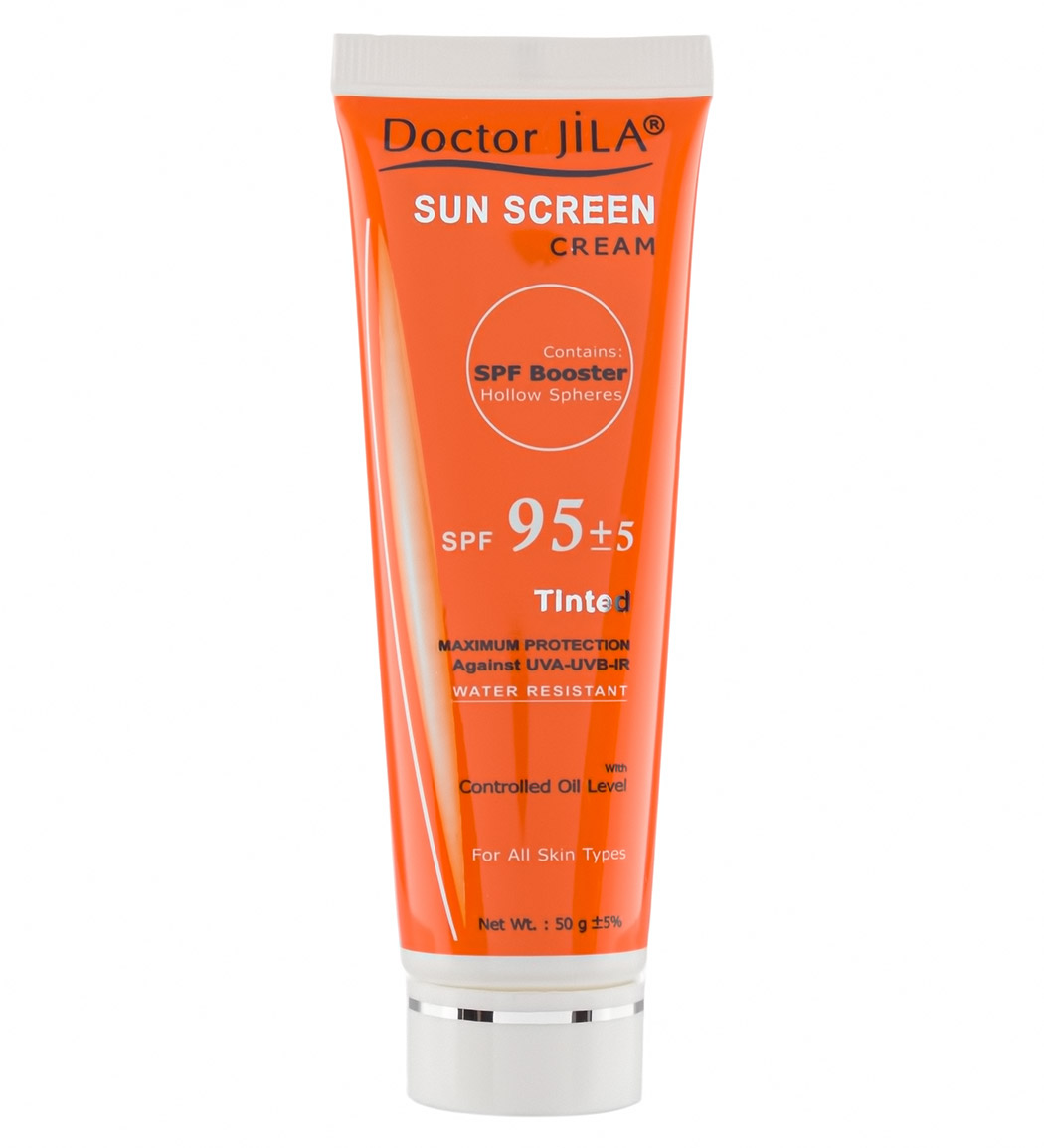 کرم ضد آفتاب رنگی دکتر ژیلا با SPF95 مناسب انواع پوست حجم 50 میلی گرم