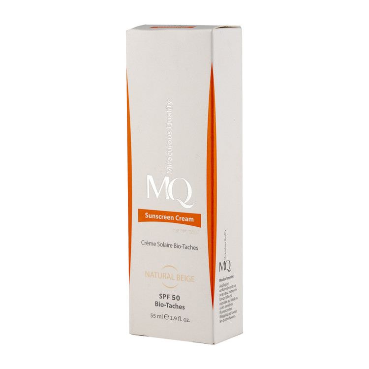 کرم ضد آفتاب ضدلک ام کیو MQ رنگی بژ طبیعی اورجینال spf